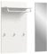 xonox.home Garderobe Jam X8BA9621 Paneel mit Spiegel in weiß, ca. 90x106x27 cm