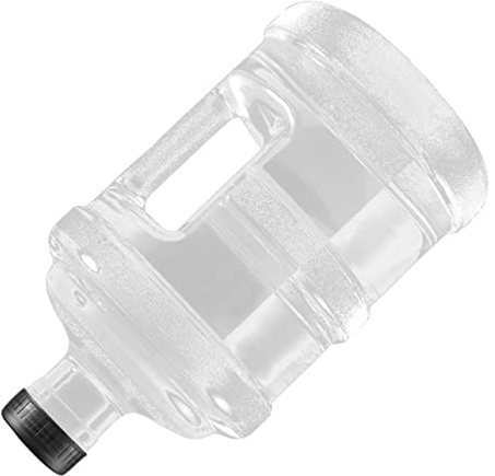POPETPOP Cubo de Agua de Plástico Transparente 5 Litros con Asa Resistente Botella de Agua para Acampar y Uso Familiar para Picnic Senderismo y Actividades al Aire Libre