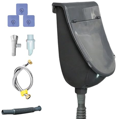 Garage Orinatoio - Distinatore Da Giardino Del Camper | Outdoor Orinatoio Per Cortile | Orinatoio WC A Parete Con WC Per Coperchio Per Giardino