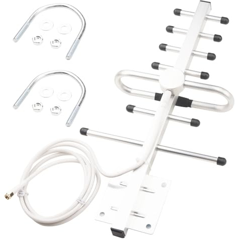BOOBRIE Yagi Directional Antenna 698-2700MHz 5dBi 4G 5G LTE Outdoor Antenna High Gain with SMA Male Connector and 1.5M RG58 Cable for LTE Router, Modem and Network Card