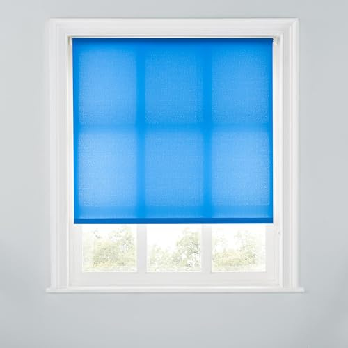 Trimmable Daylight Roller Blind - 5FT - ROYAL BLUE - 150cm(W) x 170cm(L)