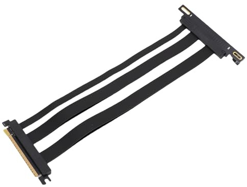 Jectse PCIe 5.0 X16 Riser-Kabel, 128 Gbit/s Geschirmtes GPU-Verlängerungskabel mit Plug-and-Play-Funktion, für RTX 4090 Ti PC-Gehäuse, Server, ITX-Systeme und Wasserkühlungen (30cm)