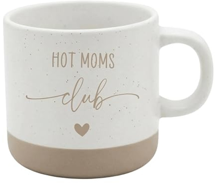 Hot Moms Club Tasse – lustiges Mama Geschenk – Muttertag Geschenk Mama – witzige Kaffee Tasse für Mütter – Geschenk frischgebackene Mama – Keramiktasse 360 ml