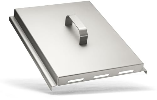 BEHE BBQ - Plancha Deckel Edelstahl 40x30 cm | Glasperlengestrahlt | Haube für Plancha Grillplatte | Käse schmelzen, Warmhalten & Garen | 2mm Edelstahl | Plancha Zubehör für Gasgrill