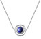 COAI Geschenkideen Glückskette aus Edelstein Lapislazuli 925 Sterling Silber Box-Chain-Kette für Damen