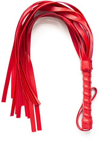 Boowhol Damen Herren Peitsche Lederpeitsche Reitpeitsche Flirt-Produkt SM Sexspielzeug Sex Cosplay (Rot)