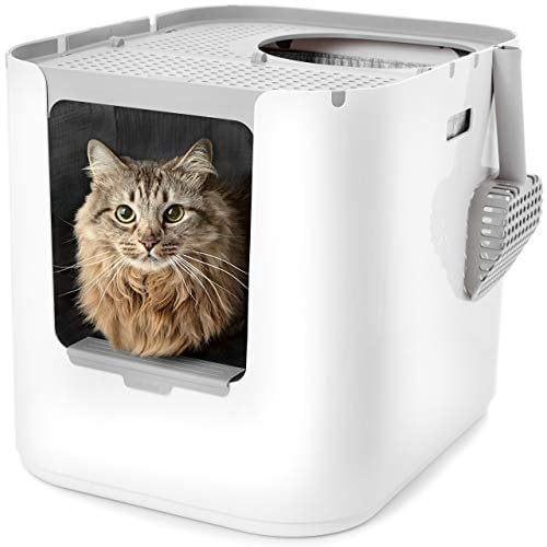 Modkat XL Katzenklo- Top-Entry oder Front-Entry konfigurierbar, Sieht gut aus, reduziert die Litter Tracking
