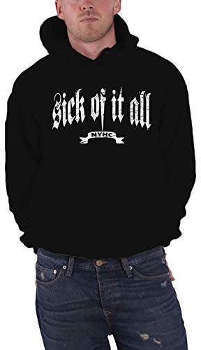 Sick Of It All Logo Männer Kapuzenpullover schwarz M 80% Baumwolle, 20% Polyester Band-Merch, Bands