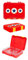 Penny Scallan BBXNAS Bento Box Red Star - Brotdose, rot