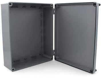 DJC Supply Co. Weather & Dust Proof PS Plastic Junction Conduit Box (1, 12 x 8 x 4)
