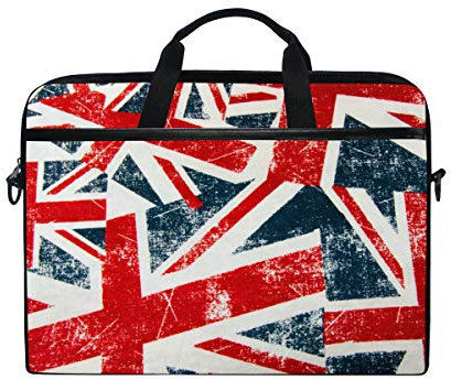 BKEOY Laptoptasche Kreative Retro Union Jack Flagge Laptop Tasche Sleeve Sleeve Sleeve Sleeve 13 Zoll bis 15,6 Zoll