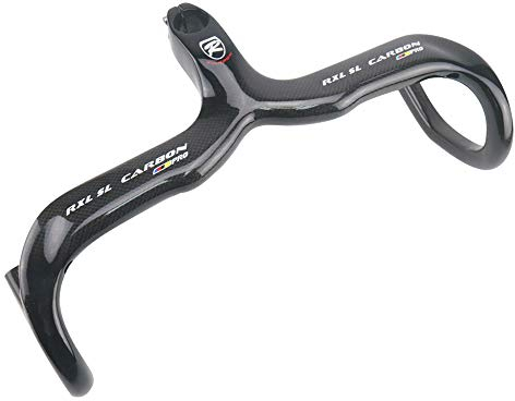 RXL SL Carbon integrierter Rennrad-Lenkervorbau – Carbon-Rennrad-Lenker für Gravel-Bike, schwarz, 3K glänzend, 420 x 90 mm