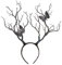 Beaupretty Halloween Stirnband Zweig Geweih Haarband Wald Tier Horn Haar Reifen Gothic Schmetterling Haar Kopfbedeckung für Maskerade Cosplay Party Haarschmuck Frauen ?dchen