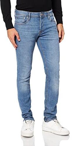 JACK & JONES Men's Jjiglenn Jjoriginal Am 812 Noos Pls Jeans, Blue Denim, 42W / 32L