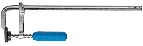 HÖGERT TECHNIK - Schraubzwingen Spannweite 300mm x 80mm F-Klemmen Edelstahl Zwinge, Spannkraft 200kg, Clamps Präzises Fixieren Von Holzwerkstücken Weldinger Spannwerkzeug