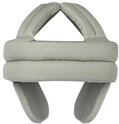 Elderly Anti-Fall Helmet Head Protection Hat Breathable Head Soft Sponge Anti Collision Cap Safety Adjustable Head Protection Soft Hardhat Cap Head Safety Hat for Prevention Fall & Shock (Grey)
