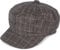 styleBREAKER Damen Bakerboy Schirmmütze mit Glencheck Karo Muster, Ballonmütze, Bakerboy Schiebermütze, Newsboy Cap 04023068, Farbe:Dunkelbraun-Beige