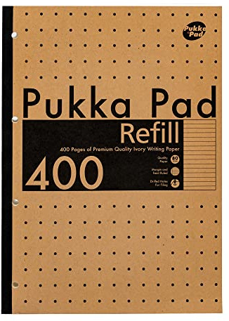 Pukka Kraft A4 400 Page Refill Pads (Pack 5) 9568-KRA