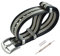 MZBUTIQ 20mm Schwarz/khaki/grau Sicherheitsgurt Uhrenarmband Nylon Watch Straps Ersatz für Herren Damen Gebürstete Schnalle