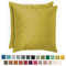 Blumtal 2er Set Kissenbezug 40x60 cm Olivegrün - dekorativer Samt Kissenbezug mit verstecktem Reißverschluss, Kissenhülle für Zierkissen Deko-Kissen Polster Sofakissen & Couchkissen, waschbar