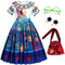 Foierp Encanto Mirabel Kostüm für Mädchen - Isabela Pepa Luisa Cosplay Kleid Kinder Verkleidung für Halloween Party Geburtstag Karneval Princess Kleider Größe