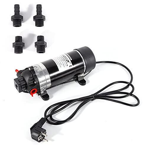 Pompe à eau à membrane auto-amorçante 220 V Mini pompe à eau à sec Pompe à membrane Pompe d'augmentation de pression Pompe booster 160 PSI avec interrupteur à pression