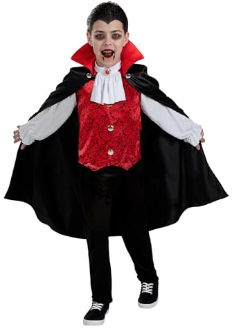 Funidelia | Graf Dracula Kostüm für Jungen Halloween, Horror, Dracula, Vampire - Kostüm für Kinder & Verkleidung für Partys, Karneval & Halloween