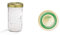 Le Parfait - Pack de 6 Terrines Familia Wiss - 1L - 100mm & familia wiss - Boite de 12 capsules Familia Wiss - 100mm - Vert