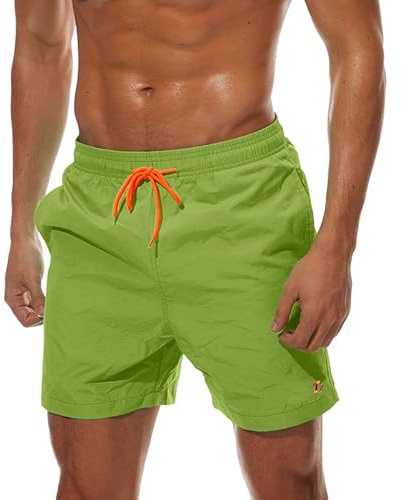 Tansozer Short de Bain Homme Maillot de Bain Homme Court Boardshort Short Plage étanche Short Séchage Rapide Shorts DE Armée Verte 2XL