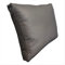Quattro Meble Graues Anthrazite Echt Leder Kissen Sofa & Stuhl Deko Kissen Echtleder Rückenkissen Rindsleder - Volleder Leder Zierkissen Lederkissen Modell P&Z (45 x 45 cm)