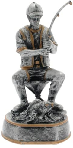 Hole Gadget Premiazioni Personalizzate Sportive Coppe e Trofei Figurativi per Tutti Gli Sport con Targhetta Personalizzata Premio Riconoscimento per Eventi Specifici (Pesca 2)