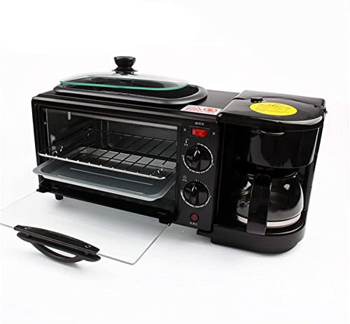 RKYRRKI Backofen Eingebauter elektrischer Einzelofen - Edelstahlofen Elektrische Bratpfanne Kaffeemaschine Teppanyaki-Maker Multifunktions 3-in-1 Ideal zum Braten ， Backen Nützlich