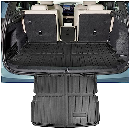 YEE PIN X1 iX1 U11 2023 Kofferraummatte Kompatibel mit BMW X1 U11 Hybrid iX1 U11 EV 2022-2024 Gummi Kofferraumwanne TPE Kofferraumshutz Gummimatte iX1 Electric Hoher Rand Organizer Rutschfester