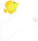 BESPORTBLE Leuchtender Künstlicher Fisch Statuendekor Aquariensimulation Fischverzierung Fisch-Statue Geschmückt Simulation Fischdekoration Aquarium-Ornamente Klein Kieselgel Blaue Tang