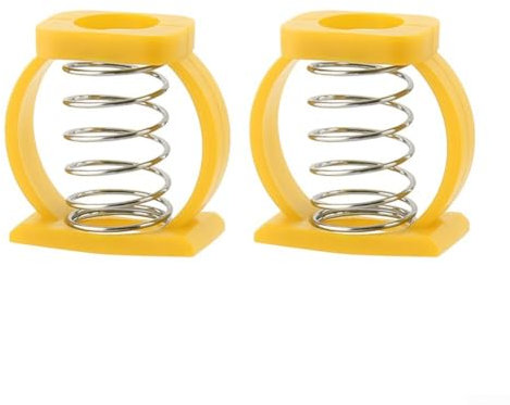 C-Schnallenfedern, Fahrradscharnierclip für Brompton, Faltrad, C-förmiger Clip, Fahrradscharnierklemme, Federersatz (gelb)