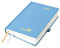 POPRUN Kalender 2025 Tagesplaner Hardcover 21,5 x 14,5 cm, Tageskalender A5 1 Tag 1 Seite (Montag - Sonntag), Terminplaner (Jan.2025-Dez.2025) mit Stiftschlaufe - Dunstblau