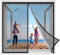 Ventanas Mosquitera Magnética 200x200cm Mosquiteras para Puertas Permite Entrada Aire Fresco contra Insectos para Sala de Estar Balcón Negro Reforzada