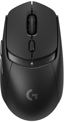 Logitech G309 LIGHTSPEED kabellose Gaming-Maus, leicht, LIGHTFORCE-Hybridschalter, HERO 25K-Sensor, über 300 Stunden Akkulaufzeit mit AA-Batterie, 6 programmierbare Tasten, PC und Mac - Schwarz