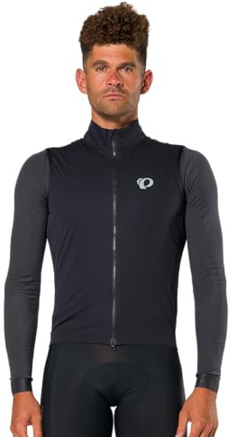 PEARL IZUMI, Men's PRO Barrier Vest, Windproof Cycling Vest, Lightweight & Packable with Reflective Safety Elements, Black, XX-Large