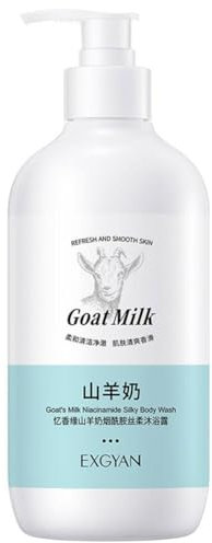 Goat's Milk Energising Shampoo For Dry and Damaged Hair,Goat Milk Body Wash Sensitive Skin,Non-Irritation For Smooth Mostiur