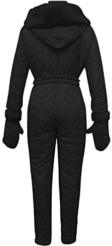 duxyoz Damen-Skianzüge, Schneeanzug, Einteiler, Ski-Overall, wasserdicht, winddicht, Winter, warm, mit Kapuze, Snowboard, Skisuit, lässig, dick, Sport, Outdoor, Ski-Overall, isoliert, Snowboarden,