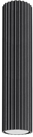 SOLLUX lighting Deckenlampe Deckenleuchte Deckenstrahler Lampe Decke Aluminium 1 Flammig 6,5 x 6,5 x 30 cm Karbon Schwarz