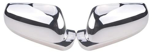 Tür Außenspiegelkappe Für VW Für Golf 4 MK4 Für Jetta 1999-2007 Rückspiegel Kappe Flügel Seite Spiegel Abdeckung Gehäuse Spiegelabdeckungen(Chrome Pair)