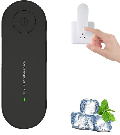 Claru Ionic Air Purifier Plug In Uk, 360° Mini Portable Filter-Free Purifier Negative Ion Generator for Pet Odors, Smoke & Dust, Ultra Quiet for Bedrooms, Home, Office, Toilet (Black)