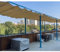 Parasole retrattile Vela per esterni, 3 x 5 m, protezione solare per patio, terrazza e piscina, elegante e durevole