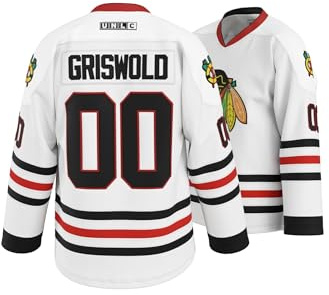 GHOSTWEAR Griswold #00 Movie Hockey Trikots Genähte Buchstaben und Zahlen