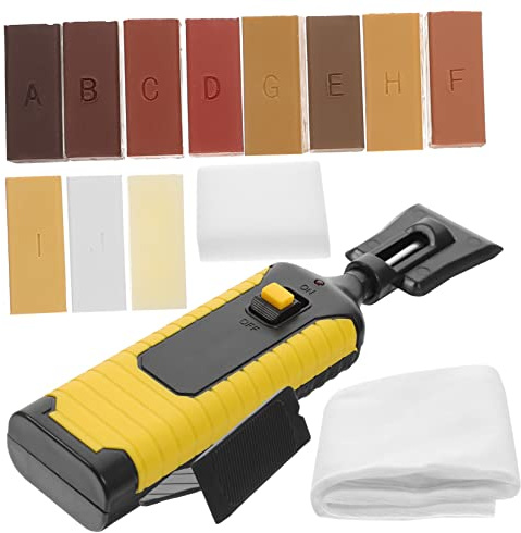 VALICLUD Wood Floor Scratch Remover and Repair Kit 11 Color Wax Blocks for Laminate and Vinyl Plank Flooring, Kitchen Countertops, Door Damage Restoration, Wood Floor Filler Repair Set