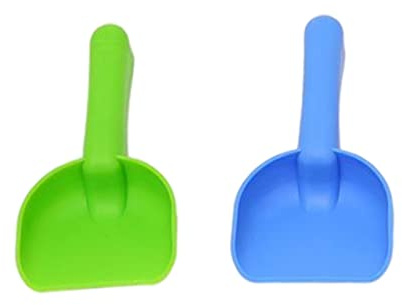 Kinder-Schneeschaufel, Mini-Strandschaufeln aus Kunststoff, Wintergartenschaufel mit Griff, zufällige Farbe, 2 Stück, Schneeschaufel für Kinder