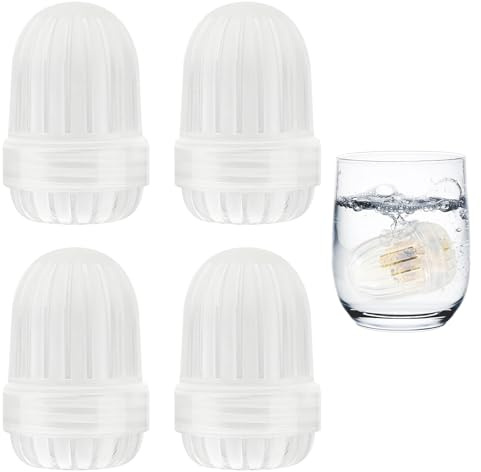 LELE LIFE Lot de 4 infuseurs à fruits transparents, boule à thé en maille, filtre à thé amovible compatible avec bouteille d'eau à large goulot