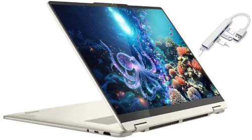 Lenovo Yoga 7 2-in-1 Copilot+ PC 16 WUXGA Touchscreen Laptop|AMD Ryzen AI 5 340|AMD Radeon 840M|Fingerprint|Backlit| 16GB RAM DDR5 | 512GB SSD | Windows 11 Home | Bundle with USB 3.0 Hub